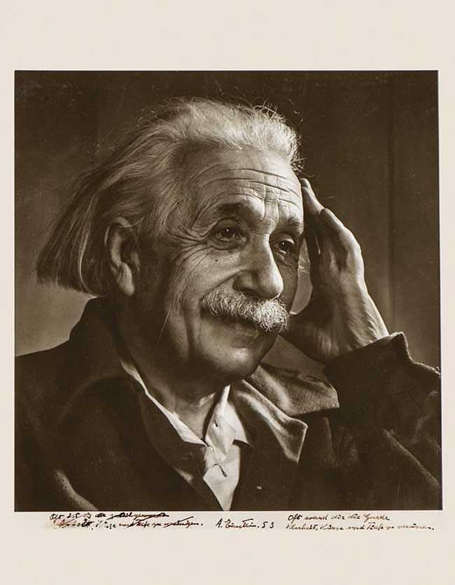 Albert Einstein, 1948.