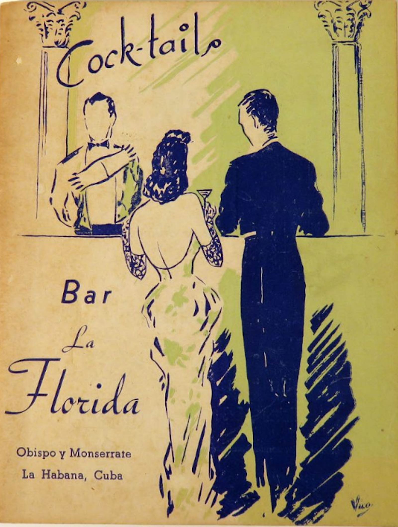 Bar La Florida Cocktails, 1939
