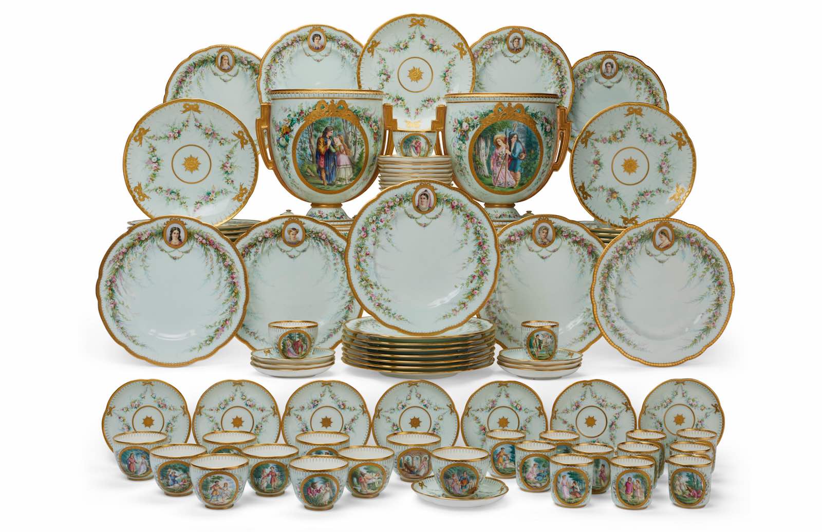 Items from the Shakespeare Heroines porcelain service