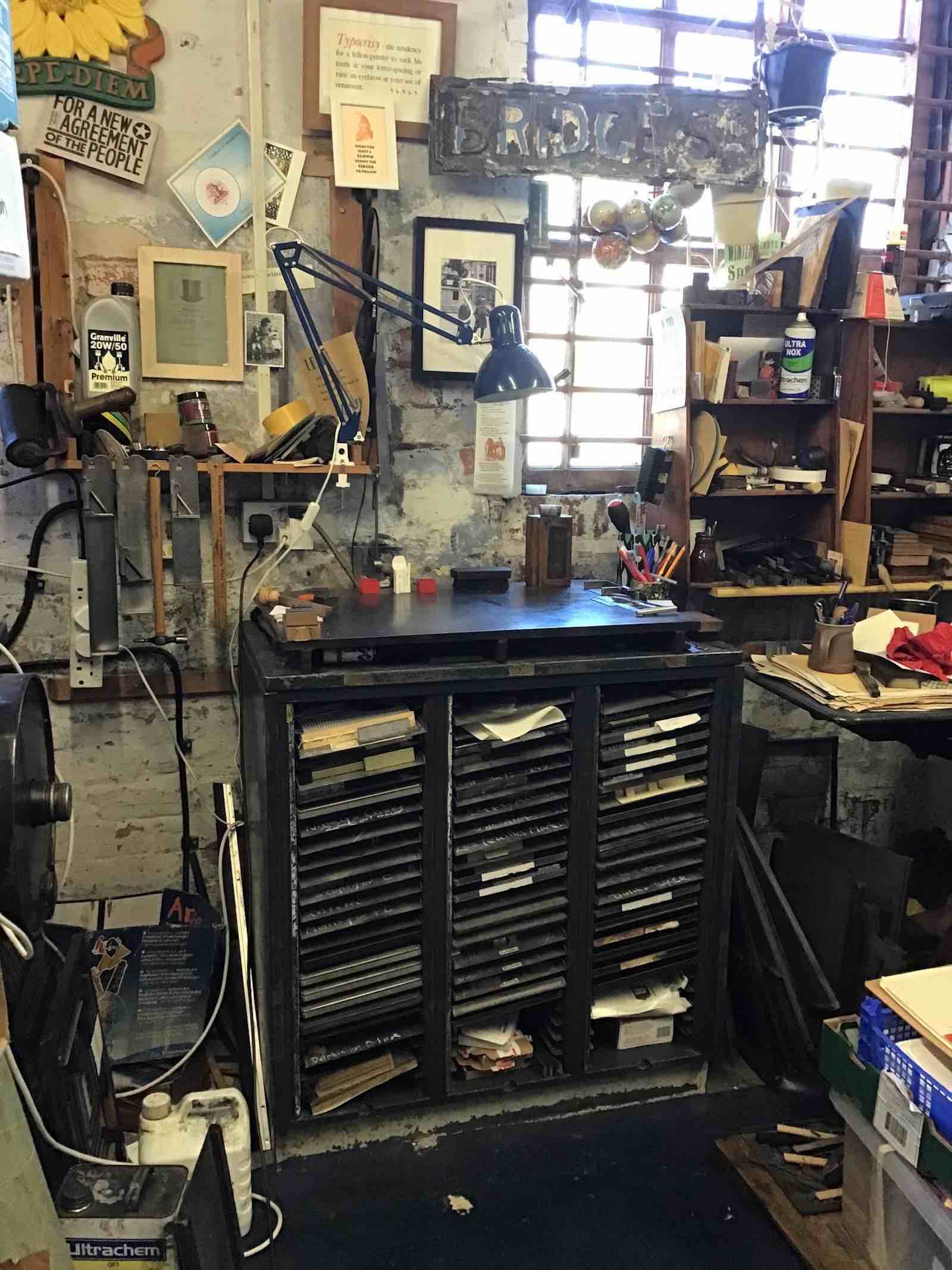 In the printing studio