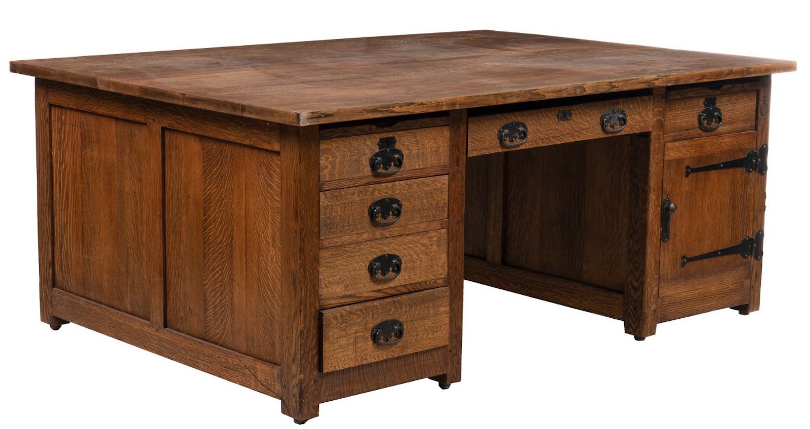 McMurtry's Arts and Crafts partners desk