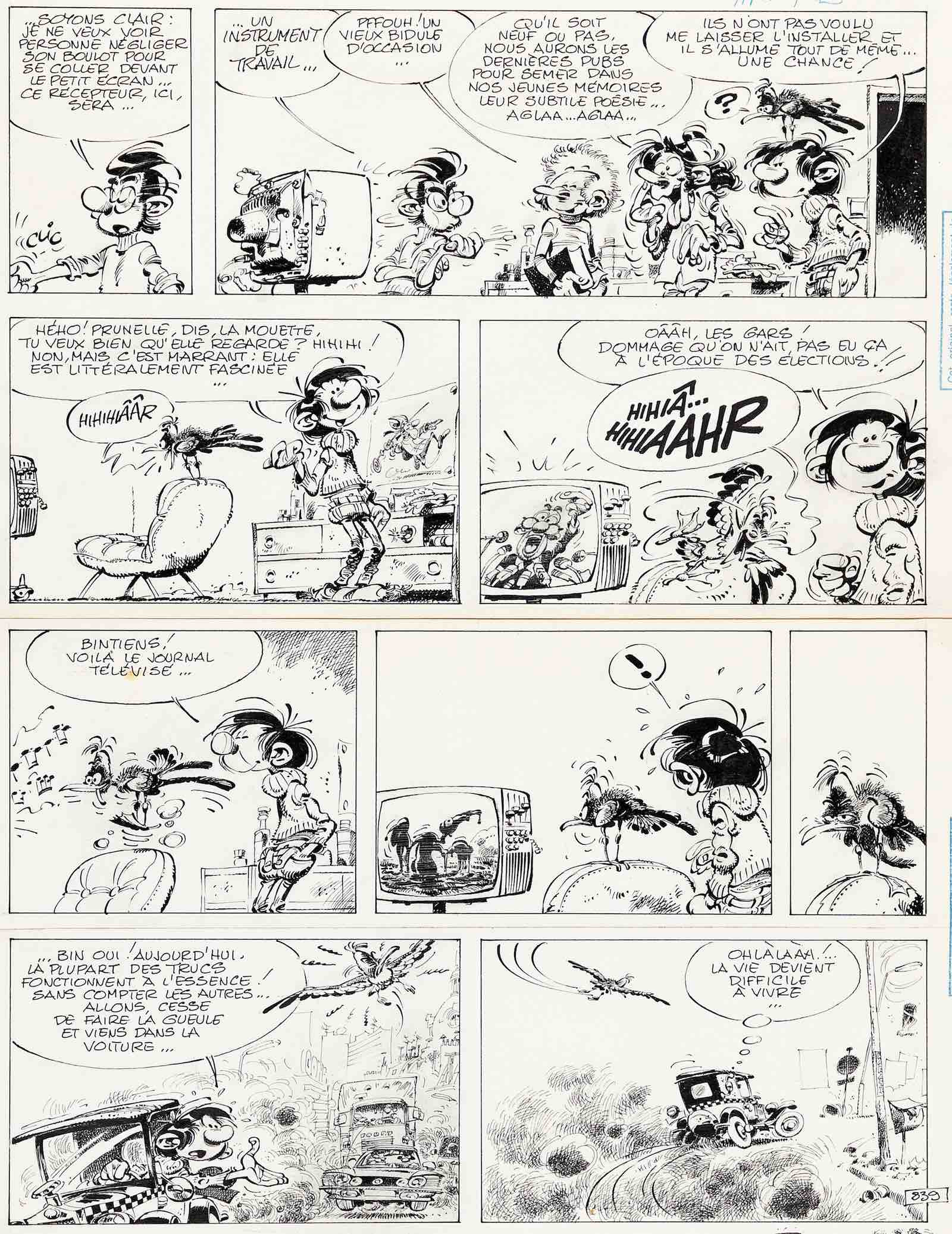 André Franquin, Gaston Lagaffe Gag n°839