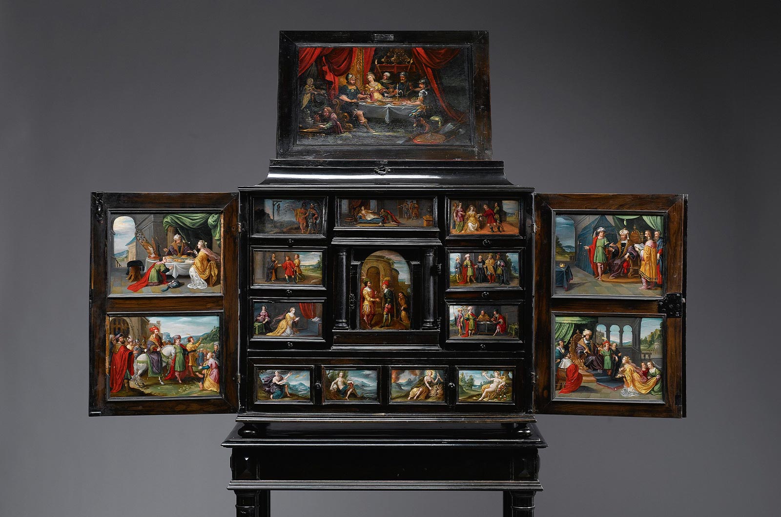 Cabinet with Scenes from the Book of Esther