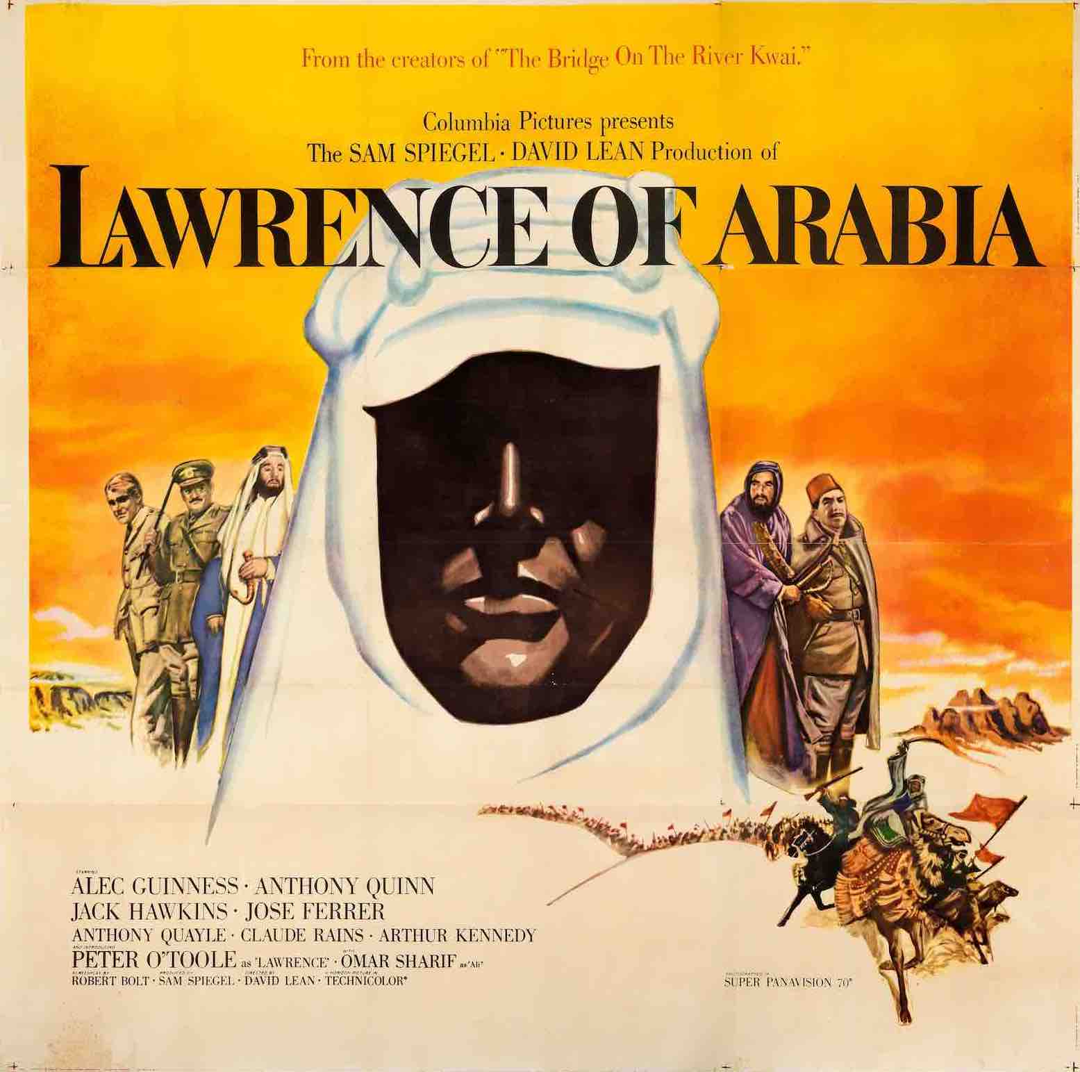 Lawrence of Arabia (Columbia, 1962) roadshow six xheet