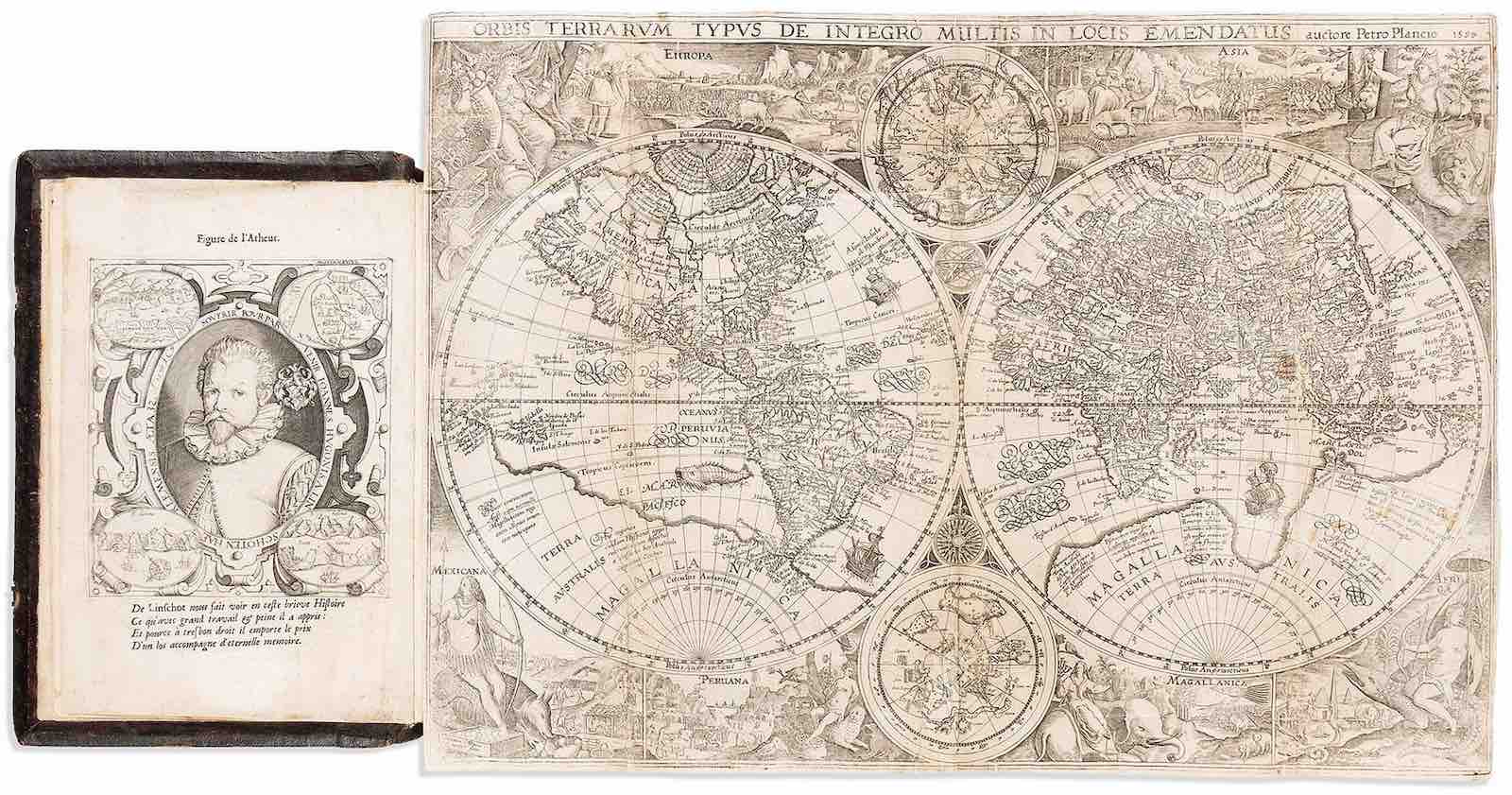 Histoire de la Navigation aux Indes Orientales... Le Grand Routier de Mer... Description de l'Amerique by Jan Huygen van Linschoten