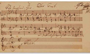 Franz Schubert’s Das Grab manuscript