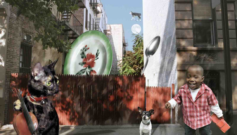 Nina Crews, Illustration for The Neighborhood Mother Goose (Greenwillow Books)