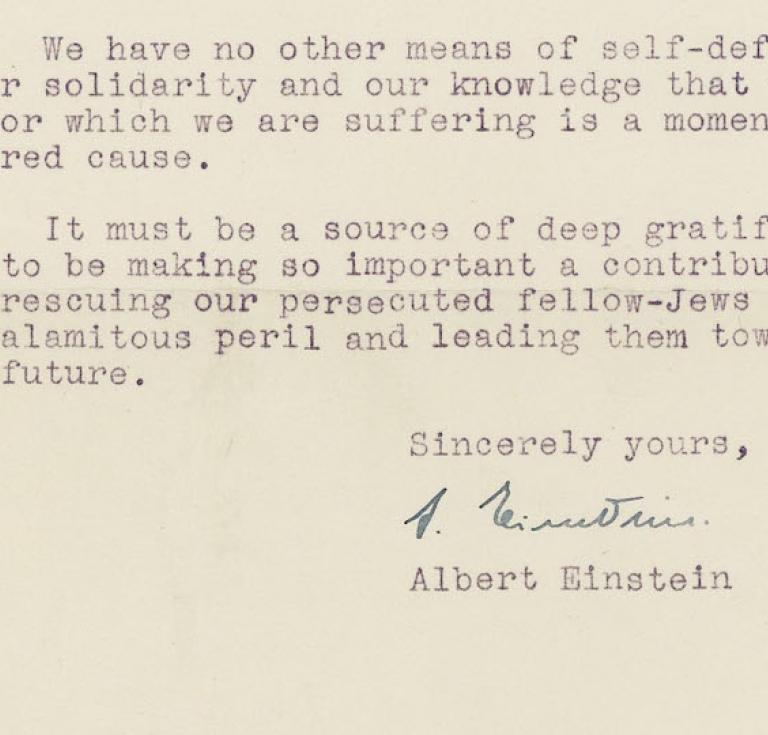 Einstein letter to William Morris