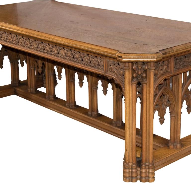 Edgar Rice Burroughs' personal Gothic library table