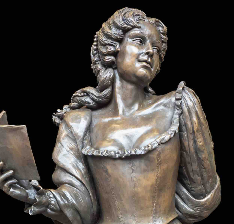 The new statue of Aphra Behn