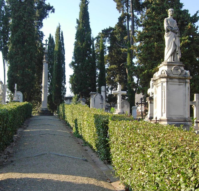 The English Cemetery in Florence. 