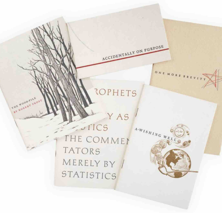 Robert Frost: A collection of five Christmas Poems for 1953, 1959, 1960, 1961 and 1963