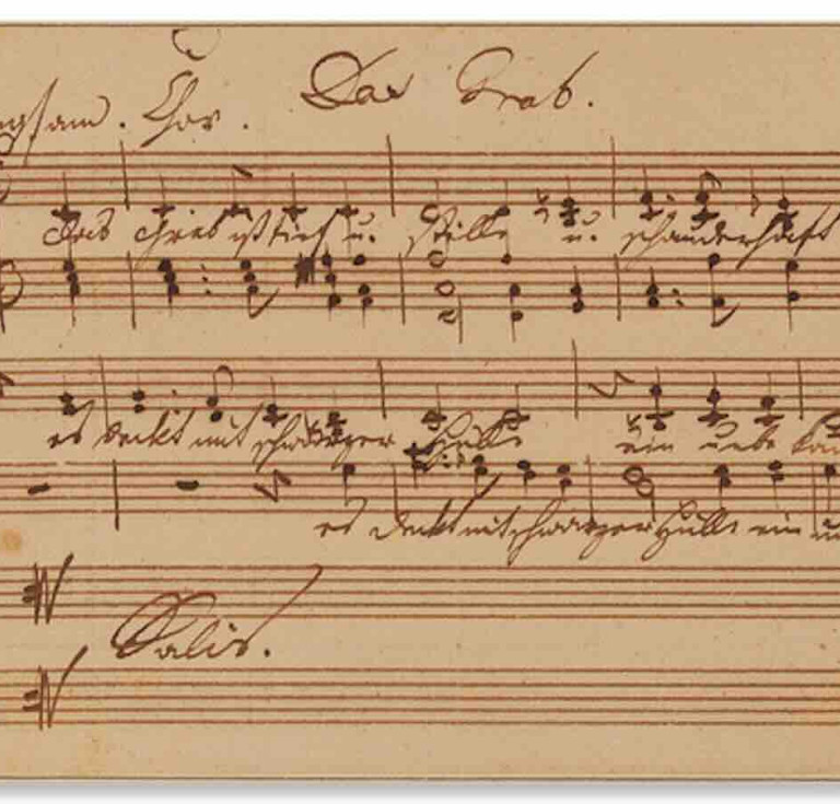 Franz Schubert’s Das Grab manuscript
