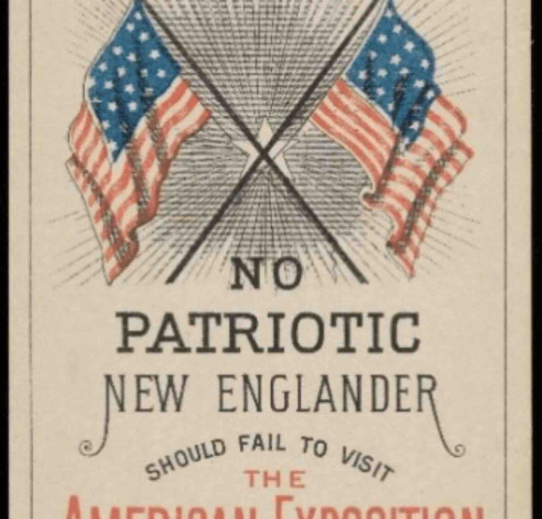 1884 advertising card for The American Exposition
